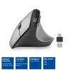 ACT bezvadu ergonomiskā pele ar Bluetooth un USB-C/USB-A