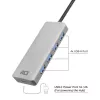 USB centrmezgls ACT AC6121 Type-A 5000 Mbit/s Aluminium