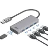 USB centrmezgls ACT AC6121 Type-A 5000 Mbit/s Aluminium