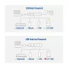 USB centrmezgls ACT AC6125 3.2 Gen 1 Type-A 5000 Mbit/s pelēks