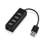 USB centrmezgls ACT AC6205 2.0 480 Mbit/s Melns 0.12m