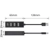 USB centrmezgls ACT AC6205 2.0 480 Mbit/s Melns 0.12m