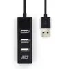 USB centrmezgls ACT AC6205 2.0 480 Mbit/s Melns 0.12m