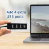 USB centrmezgls ACT AC6205 2.0 480 Mbit/s Melns 0.12m