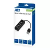 USB centrmezgls ACT AC6205 2.0 480 Mbit/s Melns 0.12m