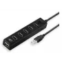 USB centrmezgls ACT AC6215 480 Mbit/s Melns