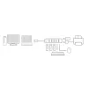 USB centrmezgls ACT AC6215 480 Mbit/s Melns