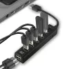 USB centrmezgls ACT AC6215 480 Mbit/s Melns
