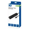 USB centrmezgls ACT AC6215 480 Mbit/s Melns