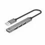 ACT AC6225 USB 2.0 centrmezgls 480 Mbit/s pelēks alumīnijs