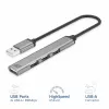 ACT AC6225 USB 2.0 centrmezgls 480 Mbit/s pelēks alumīnijs