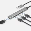 ACT AC6225 USB 2.0 centrmezgls 480 Mbit/s pelēks alumīnijs