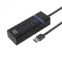 ACT AC6300 USB 3.2 Gen 1 centrmezgls Type-A 5000 Mbit/s Melns