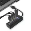 ACT AC6300 USB 3.2 Gen 1 centrmezgls Type-A 5000 Mbit/s Melns