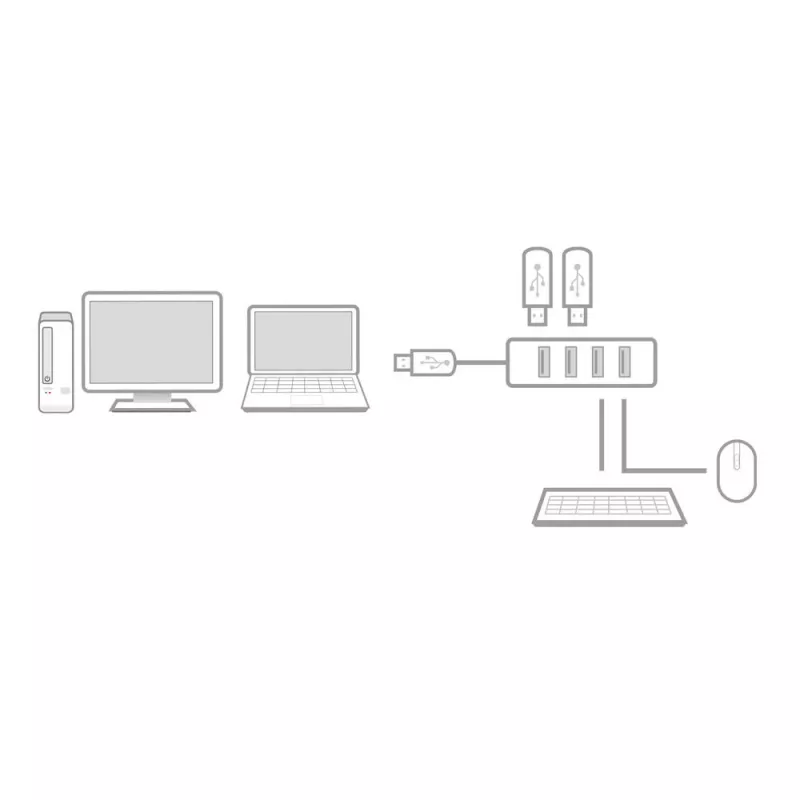 ACT AC6300 USB 3.2 Gen 1 centrmezgls Type-A 5000 Mbit/s Melns