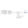 Dokstacija ACT AC6310 USB 3.2 Gen 1 vadu melna Ethernet