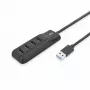 ACT AC6320 interfeisa centrmezgls USB 3.2 Gen 1 (3.1 Gen 1) Type-A 5000 Mbit/s Melns