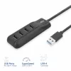 ACT AC6320 interfeisa centrmezgls USB 3.2 Gen 1 (3.1 Gen 1) Type-A 5000 Mbit/s Melns