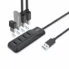 ACT AC6320 interfeisa centrmezgls USB 3.2 Gen 1 (3.1 Gen 1) Type-A 5000 Mbit/s Melns