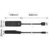 ACT AC6320 interfeisa centrmezgls USB 3.2 Gen 1 (3.1 Gen 1) Type-A 5000 Mbit/s Melns