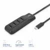ACT AC6420 centrmezgls USB 3.2 Gen 1 (3.1 Gen 1) Type-C 5000 Mbit/s Melna