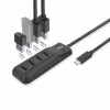 ACT AC6420 centrmezgls USB 3.2 Gen 1 (3.1 Gen 1) Type-C 5000 Mbit/s Melna