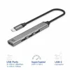 USB Hub ACT AC6425 Type-C 5000 Mbit/s Alumīnijs pelēks