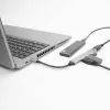 USB Hub ACT AC6425 Type-C 5000 Mbit/s Alumīnijs pelēks