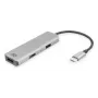 ACT USB-C 4K daudzportu adapteris 2 HDMI monitoriem, USB-A datu ports
