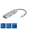ACT USB-C 4K daudzportu adapteris 2 HDMI monitoriem, USB-A datu ports