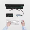ACT USB-C 4K daudzportu adapteris 2 HDMI monitoriem, USB-A datu ports