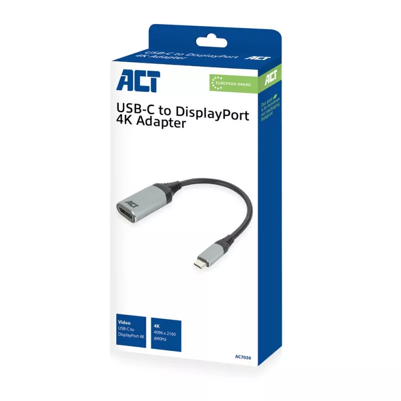 USB-C uz DisplayPort adapteris ACT AC7030