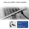 ACT USB-C dokstacija 4K, 2 vai 3 HDMI/DisplayPort monitoriem, DisplayLink
