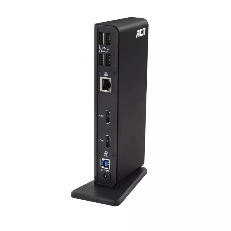 ACT Universāla USB-C vai USB-A dokstacija, 2 HDMI monitoriem, DisplayLink