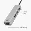 USB-C centrmezgls ACT AC7055 3x USB-A Gigabit Ethernet