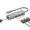 USB-C centrmezgls ACT AC7055 3x USB-A Gigabit Ethernet