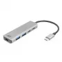 ACT AC7072 USB 3.2 Gen 1 Type-C centrmezgls 5000 Mbit/s Melns Pelēks