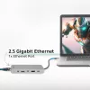 ACT USB-C 4K / 8K 30Hz dokstacija 1 HDMI monitoram, 2,5 Gigabit Ethernet, USB-C 10Gbps, USB-A 10Gbps, 3,5mm audio, PD caurlaide