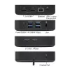 ACT Universālā USB-C dokstacija 4K, 2 HDMI/DisplayPort monitoriem, DisplayLink, kompakts dizains