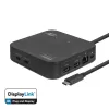 ACT Universālā USB-C dokstacija 4K, 2 HDMI/DisplayPort monitoriem, DisplayLink, kompakts dizains