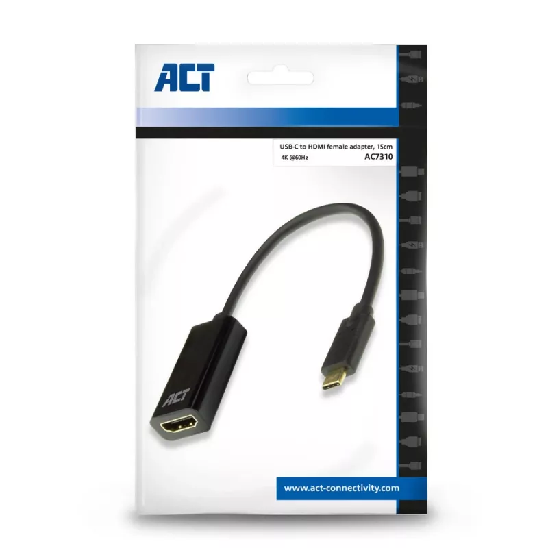 ACT USB-C uz HDMI adapteris AC7310 0,15 m USB Type-C HDMI Type A