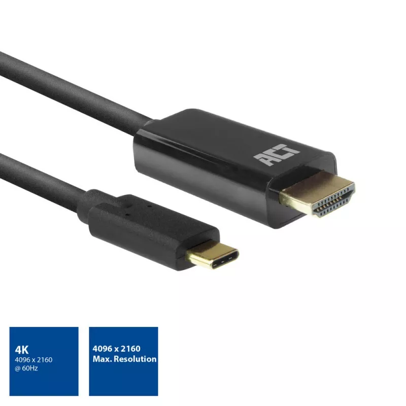 USB-C uz HDMI kabelis ACT AC7315 2 metri