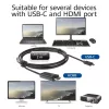 USB-C uz HDMI kabelis ACT AC7315 2 metri