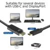 USB-C uz DisplayPort kabelis ACT AC7325 2 metri
