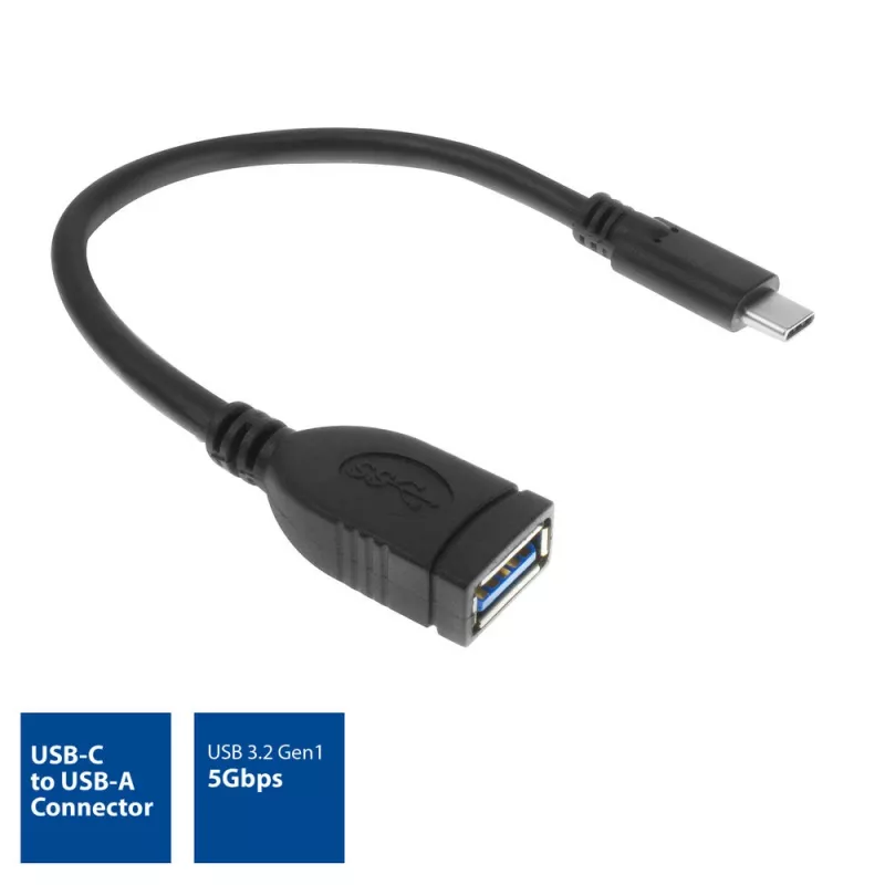 ACT USB 3.0 kabelis OTG USB-C vīrišķais uz USB-A sievišķo 0.2m 5 Gbit/s