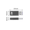 USB-A uz USB-C adapteris ACT AC7375 pelēks