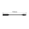 Audio kabelis ACT AC7380 0,11 m 3,5 mm sievišķais USB Type-C vīrišķais melns