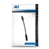 Audio kabelis ACT AC7380 0,11 m 3,5 mm sievišķais USB Type-C vīrišķais melns