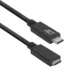 ACT USB 3.0 pagarinājuma kabelis USB-C 2 metri 5 Gbit/s Melns