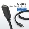 ACT USB 3.0 pagarinājuma kabelis USB-C 2 metri 5 Gbit/s Melns